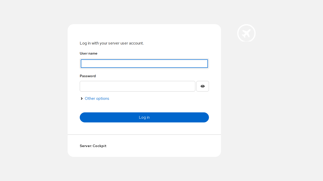 Cockpit's own host login screen, served through Pomerium after SSO