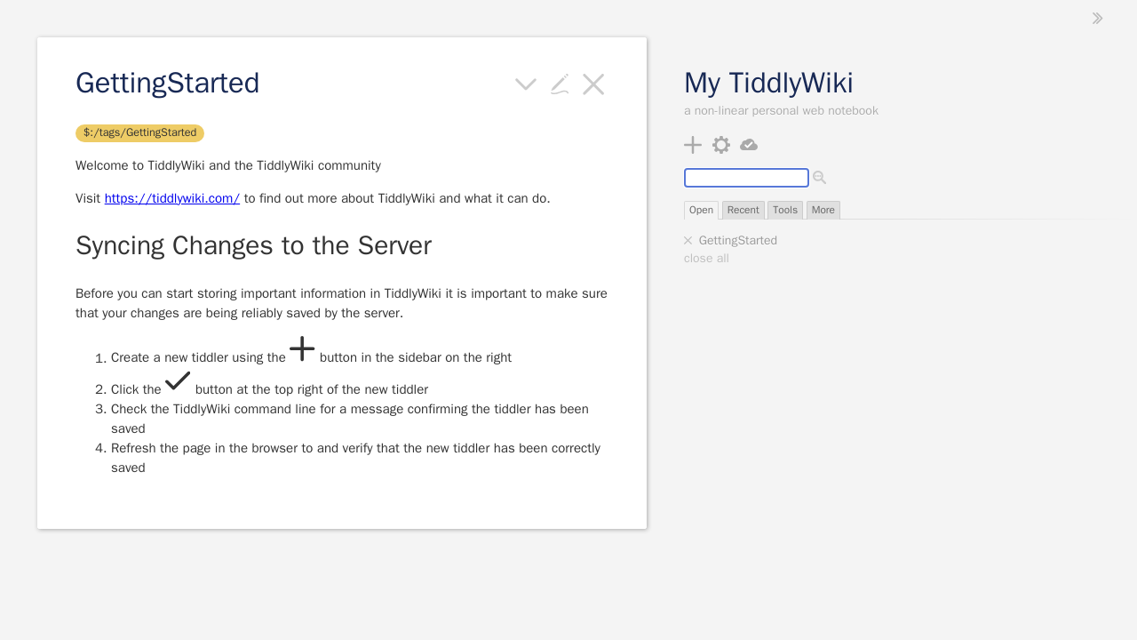 TiddlyWiki served through Pomerium after single sign-on